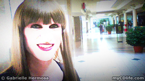 Gabrielle in mall Gabrielle in mall