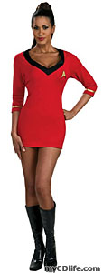 red female Star Trek uniform