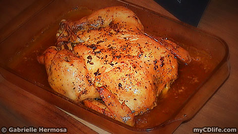 cooked Thanksgiving chicken 2009